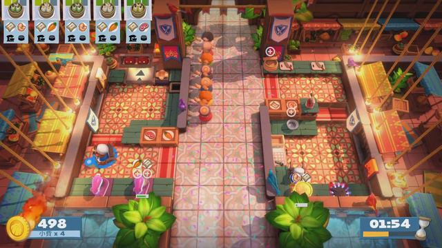 Overcooked! All You Can Eat World Food Festival 3-1 Solo 4 Stars (Score: 1034)