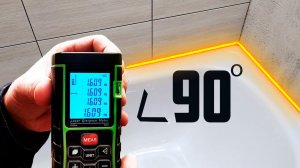Ровные стены в ванной, прямые углы 90 градусов, проверяем качество.