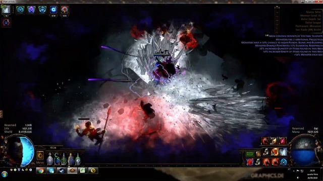 Path of Exile [3.4] - Ahuatotli Temple Boss - GC LL mine смотреть онлайн