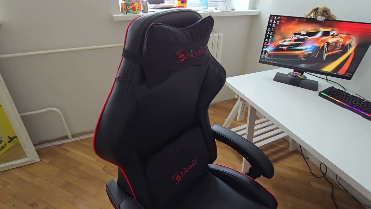 Дешево и сердито? Испытание комфорта. Обзор игрового кресла A4Tech Bloody GC-780. смотреть онлайн
