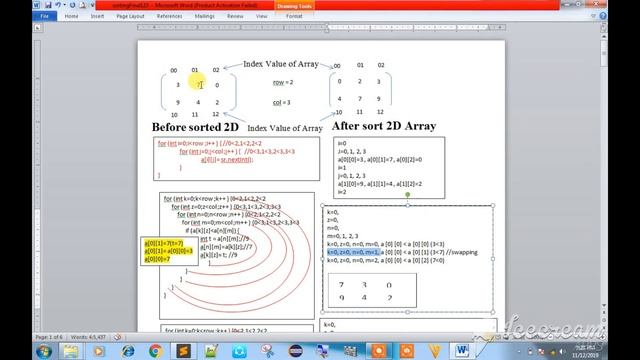 How can we sort 2D Array in java 2D Array शॉर्ट करने का सबसे सरल लॉजिक смотреть онлайн
