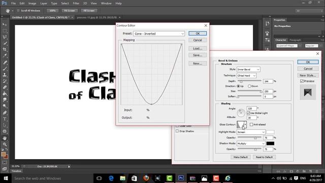 Clash Of Clans like text style in Photoshop смотреть онлайн