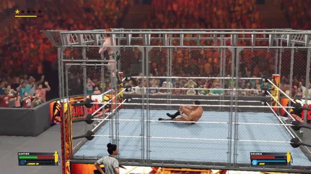 WWE 2K23 - GUNTHER VS Sheamus - Steel Cage Match смотреть онлайн