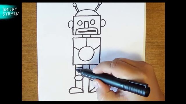 Как нарисовать Робота, How to draw a Robot смотреть онлайн