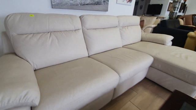 Стильний шкіряний кутовий диван електро реклайнер, фірмові меблі з Європи смотреть онлайн