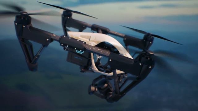 Drone Inspire1 Pro - 3D Animation смотреть онлайн