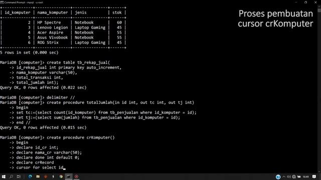 Tutorial MySQL - Cursor смотреть онлайн
