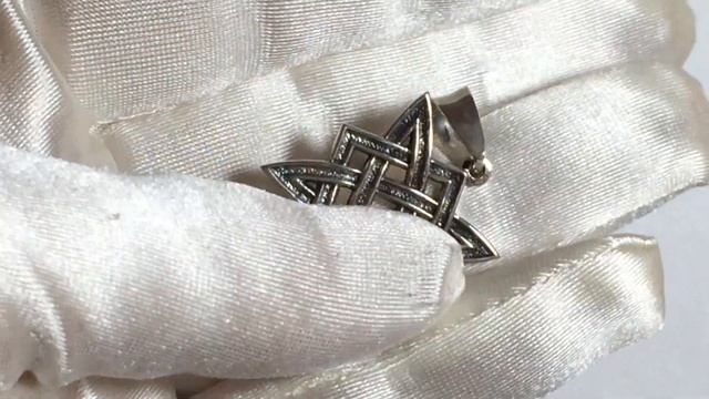 Звезда Руси. Славянский оберег на удачу.Серебро. Ручная работа. смотреть онлайн