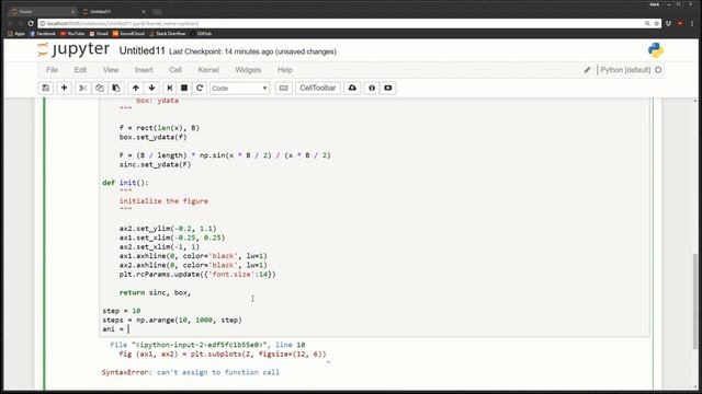 Learn Jupyter Notebooks (Pt.3) Animated Plotting смотреть онлайн