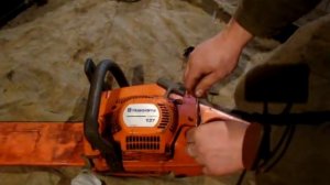 Обслуживание бензопилы // замена топливного фильтра