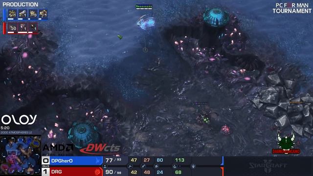 StarCraft 2 - DRG vs HERO! - PCForMan Super Tournament смотреть онлайн