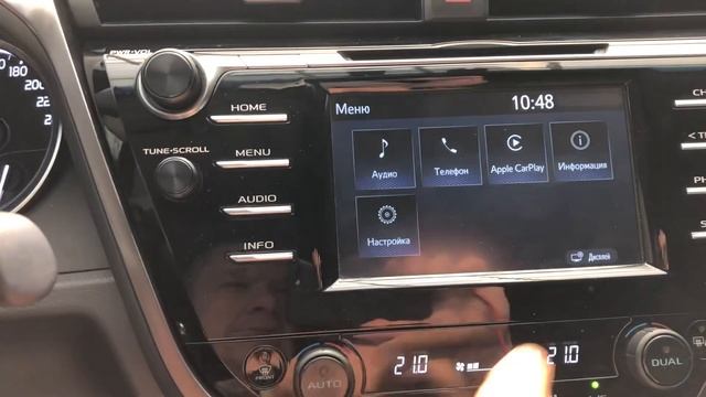 Оригинальный , Заводской CarPlay в Toyota Camry 70 2017-2020 г.в. смотреть онлайн