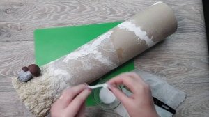 Как настоящая. Напольная ваза и картонной трубы.