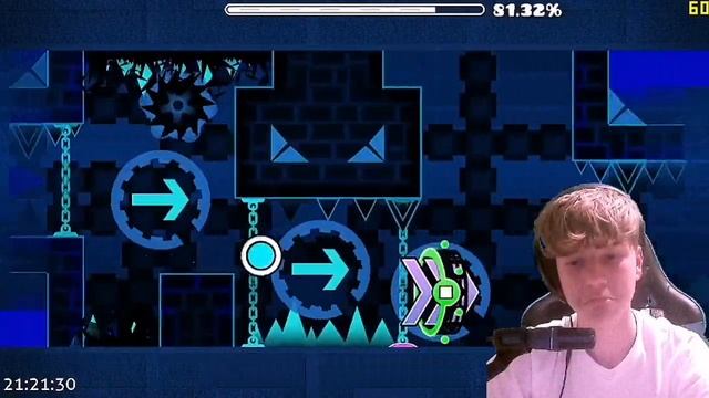 "BLUE HELL" 100% (EASY DEMON) by LaZye (Geometry Dash) смотреть онлайн