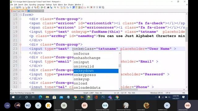 form in Java script | part/2 class#7 | march/6/2021 смотреть онлайн