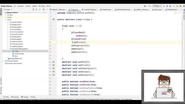 Novel Course- Design Patterns- Template Method Pattern - lesson 16- النماذج الممنهجة смотреть онлайн