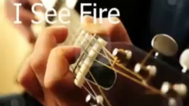 Ed Sheeran - I See Fire - The Hobbit Guitar Acoustic Cover HD смотреть онлайн