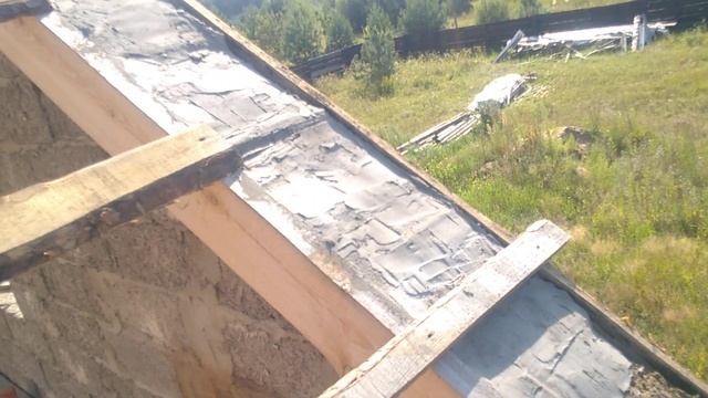 Дом из арболита. Установка, сборка, стропильной системы двускатной крыши смотреть онлайн