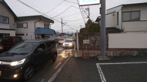 4K・ Прогулка до станции Кофу в дождливый вечер. Кофу, Яманаси.