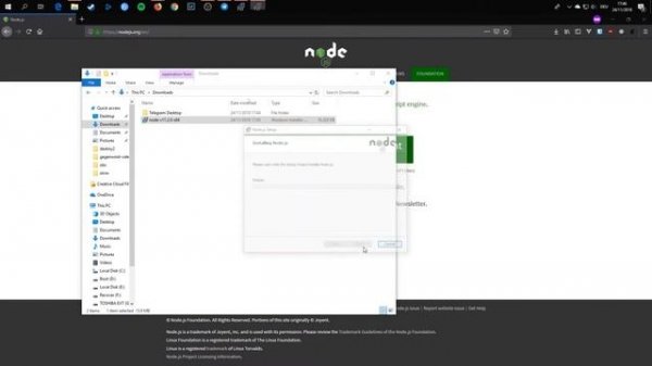 Installing Node.js on Windows (10)