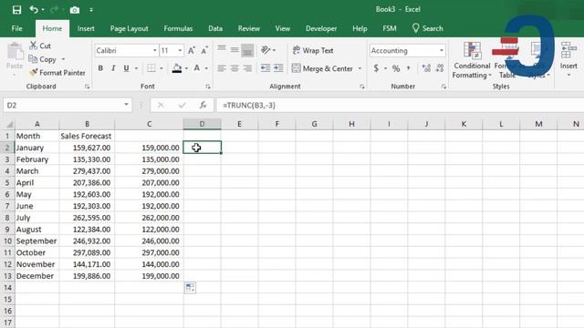 How to use TRUNC, ROUNDDOWN & ROUND Functions to Truncate Numbers смотреть онлайн