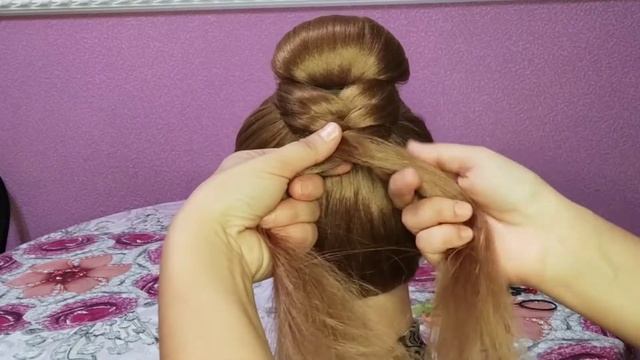 Красивая укладка волос всего за 3 МИНУТЫ! смотреть онлайн