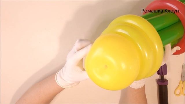 БУКЕТ из ВОЗДУШНЫХ ШАРОВ?В ГОРШКЕ ??своими руками Balloon Flower Bouquet DIY ? flores con globos смотреть онлайн