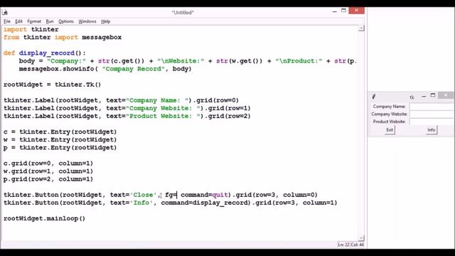 #06 Tkinter Python tutorial|Python GUI programming Using Tkinter Tutorial |Entry Widget смотреть онлайн