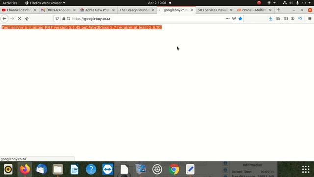 How to fix 'your server is running php version 5.4.45 but wordpress 5.9.2 requires at least 5.6.20' смотреть онлайн