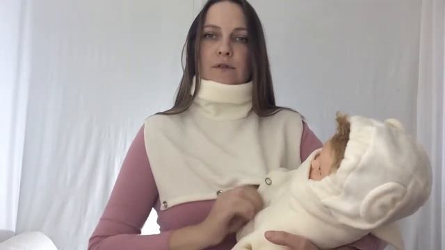 Манишка для ребёнка.Носим в слинге зимой смотреть онлайн
