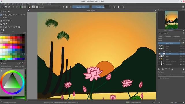 Artistic eBook Covers Design Process | Krita | GIMP | AOT смотреть онлайн