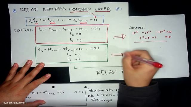 Week 11 - AKA IF-44-09 - Mathematical Analysis of Recursive Algorithm: homogeneous linear recurrenc