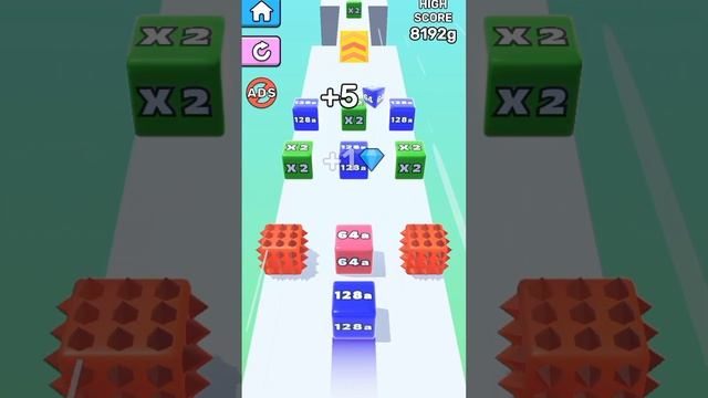 Jelly Run 2048 | Gameplay 1 смотреть онлайн