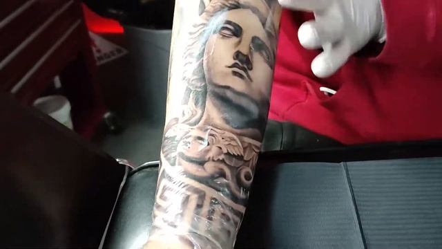 ATHENA GODDESS TATTOO TIMELAPSE BY DARIO смотреть онлайн