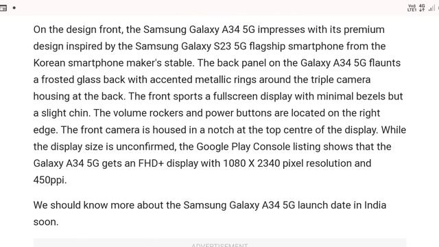 Samsung Galaxy A34 5G with MediaTek Dimensity 1080 SoC, Android 13 spotted on Google Play Console | смотреть онлайн