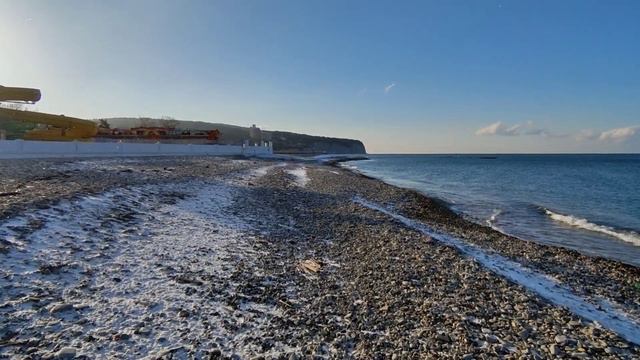 Дивноморск. 12 марта 2021 г. Доброе морозное -6 утро. смотреть онлайн