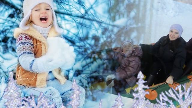Серебристые снежинки - детские песни.avi смотреть онлайн