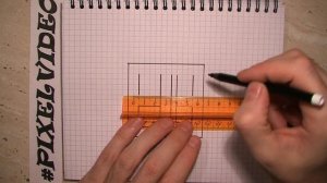 3д рисунки по клеточкам / объемный рисунок #pixelvideo