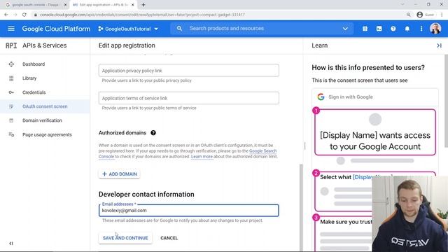 OAuth 2.0 & Google API — як створити проєкт та ключі в консолі Google Cloud смотреть онлайн