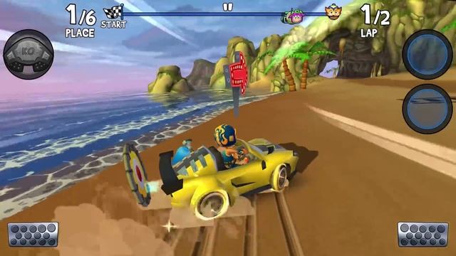Beach Buggy Racing 2 | B'Zorp 1st place win all game смотреть онлайн