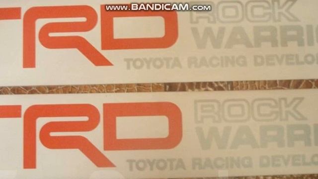 Наклейка на авто TRD Rock Warrior, заказ смотреть онлайн