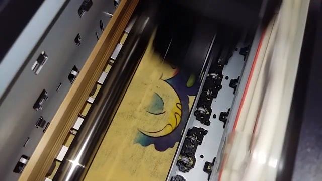 Epson L1300 тест печати на ткани смотреть онлайн