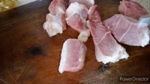 Свинина по еврейски, золотые хрустящие кусочки