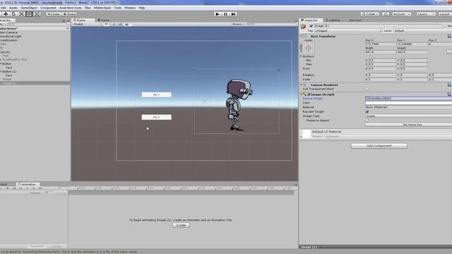 Unity3D Урок 8 (часть 3) Пользовательский интерфейс UI Button смотреть онлайн