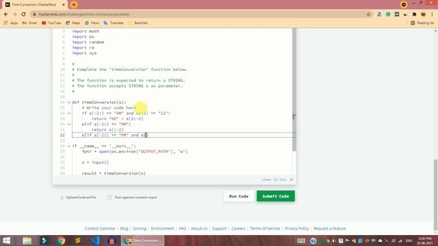 HackerRank Time Conversion problem solution in Python Programming | Algorithms | The Coding Solutio смотреть онлайн