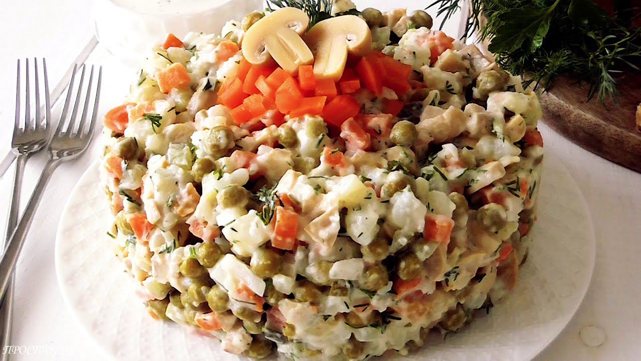 Постный вкуснейший Салат а-ля Оливье!✨ Плюс рецепт ПОСТного МАЙОНЕЗА! смотреть онлайн