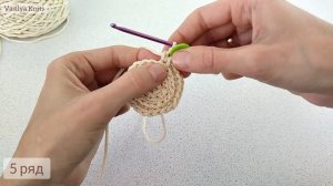 Сервировочная Салфетка крючком. Узор верблюд по спирали.