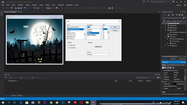 How to make label background transparent C# смотреть онлайн