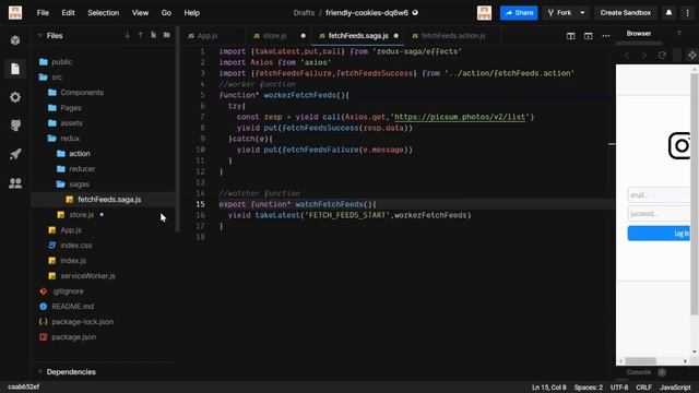 React Tutorial 37 - running sagaMiddleware смотреть онлайн