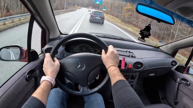 1999 Mercedes A W168 [1.7 CDI 90HP] |0-100| POV Test Drive #1454 Joe Black